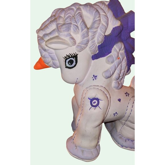 Vintage 1980s My Pretty Pony Figure With Purple Hair Handpainted - Picture 2 of 11